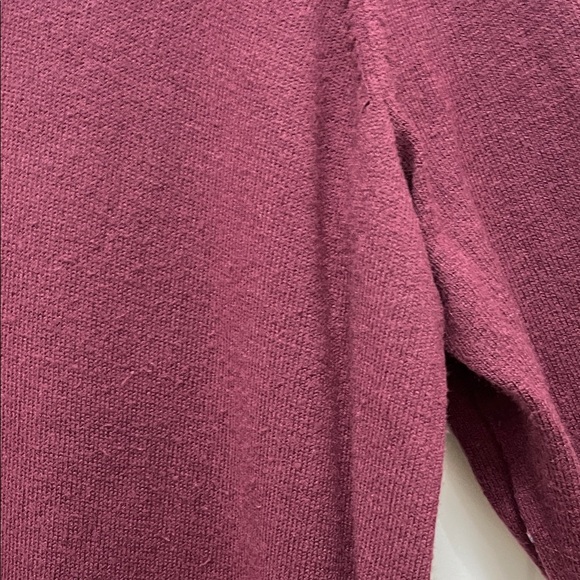 LOFT Plus Rich Burgundy Turtle Neck Sweater Dress - Size 16/18 - Picture 8 of 16
